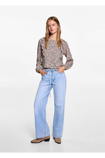 MANGO Kırık Beyaz Kız Çocuk Bluz 77047673