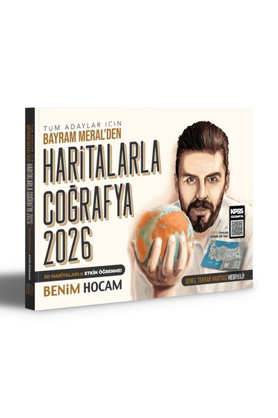 Benim Hocam Yayınları 2026 Model Tüm Adaylar İçin Haritalarla Coğrafya Bayram...