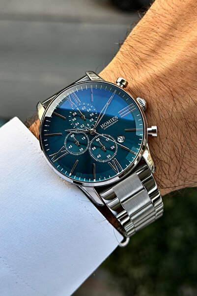 Homies Men's Wristwatch Silver Color Steel Band 3Atm Water Resistant Gift Box...