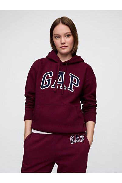 GAP Bluză de trening pentru femei, culoare prună, 463506002