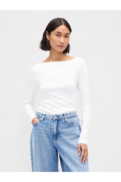GAP LS TEE FRESH WHITE