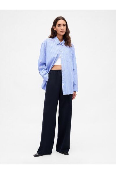 GAP WIDE LED PANTS NEW CLASSIC NAVY 2
