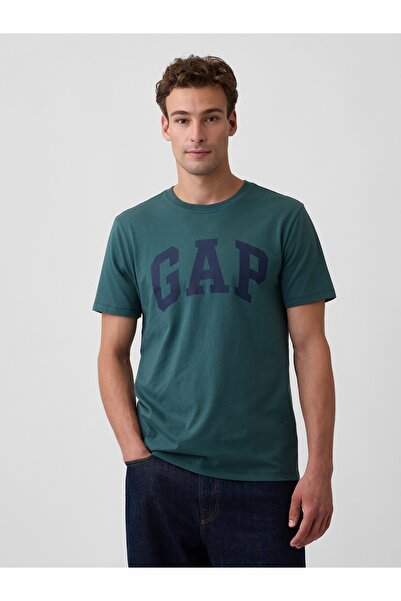 GAP Тениска с лого, тропично зелено