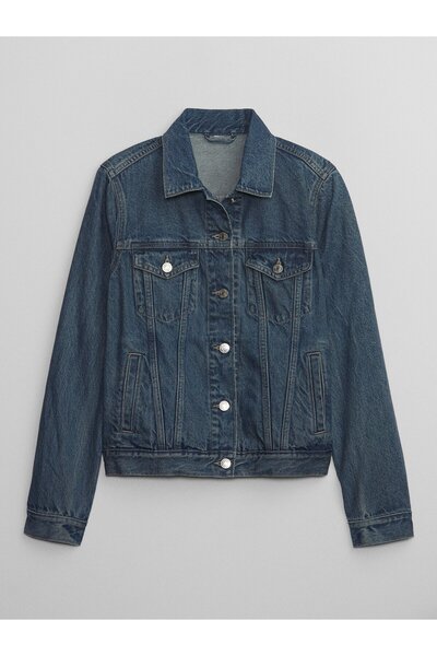 GAP V-Icon Jkt Med Sage Damenjacke