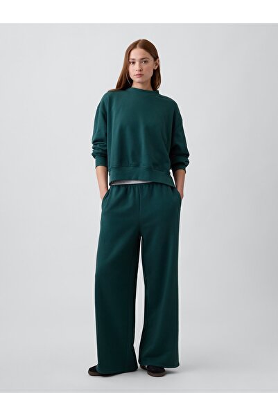 GAP BAGGY WIDE LEG SWEATPANTS DARK GREEN 4