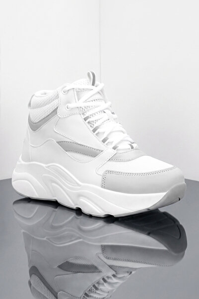 DARK SEER Ds.Mj1838 High-Top White Unisex Sneaker Daily High-Top Sports Shoes