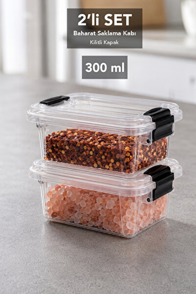 Meleni Home 2 Pieces 300ml Organizer Box - Kitchen Drawer Organizer with Lock...