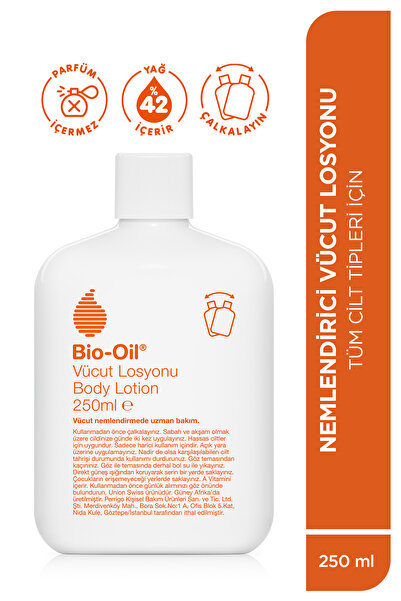 Bio-Oil Nemlendirici Vücut Losyonu 250 ml Kuru Ciltler İçin Yoğun Bakım Günlü...