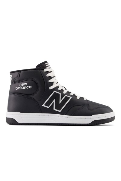 New Balance , Mid-high Leather sneakers with logo \480, Black, White, 8