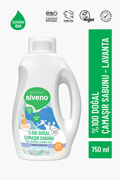 Siveno %100 Doğal Çamaşır Sabunu %100 Bitkisel Deterjan Yumuşatıcı Gerektirme...