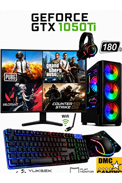 Dmc N174x (PUBG,GTA 5) I5 3470 16GB RAM,512GB SSD,4GB GTX1050ti 24''180hz Oyu...