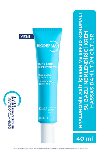Bioderma Hydrabio Perfecteur SPF30 Güneş Koruyuculu Hyaluronik Asit İçeren Su...