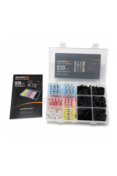 SolderPRO 930 Parça Isıyla Daralan Lehimli Makaron Seti Kablo Birleştirme ve ...