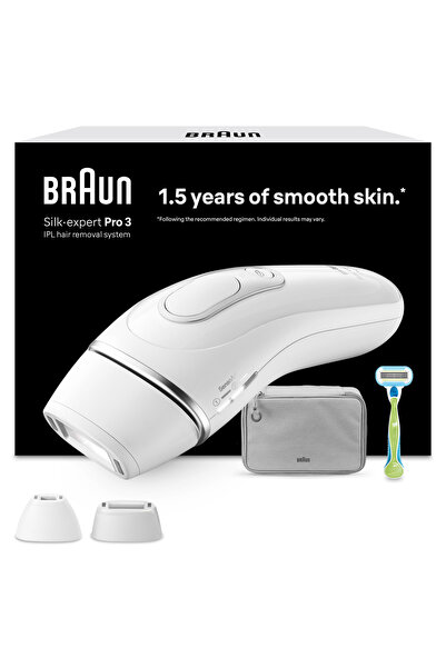 Braun IPL Silk·expert Pro 3, Evde Lazerle Tüy Alma, Çanta, Gillette Venus, 2 ...