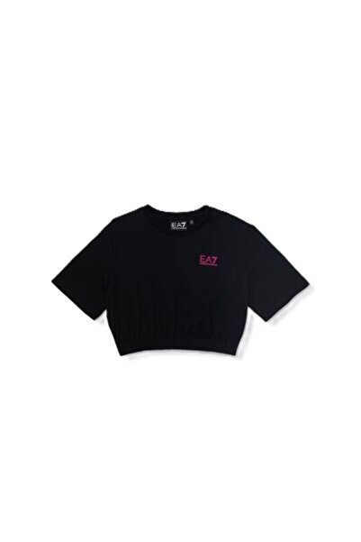 EA7 Tricou copii EA7, negru, 164 CM, bumbac, drumetie