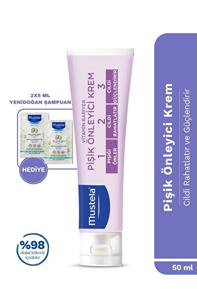 Mustela Bebek Pişik Önleyici Koruyucu Doğal Kökenli Bakım Kremi 50ml Seyahat ...
