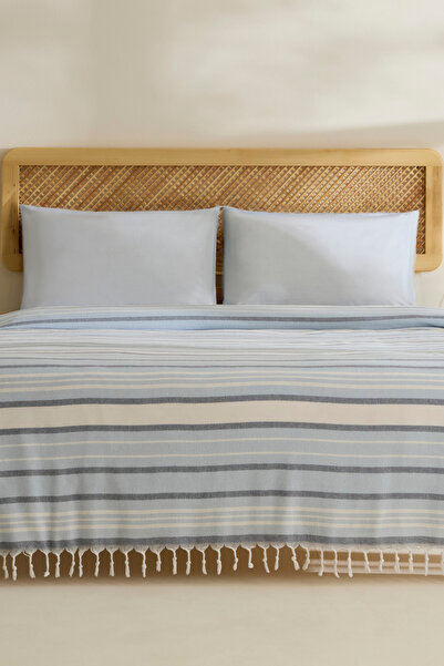 Karaca Home Lynora Double Peshtemal Pique Set Blue