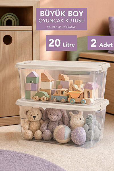 Meleni Baby 2-Piece Storage Box with Lid - Toy Organization Baby Kids Room Or...