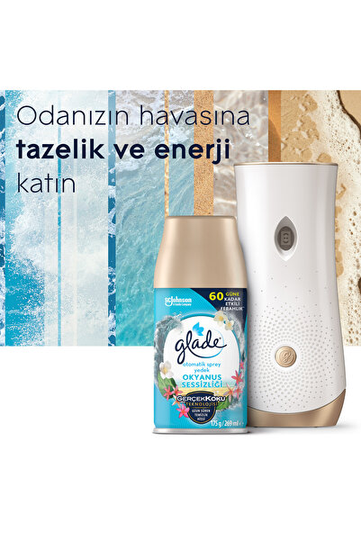 Glade Oda Kokusu, Otomatik Sprey Yedek, 2'li Paket, Okyanus Sessizliği 269ml (2 Yedek)