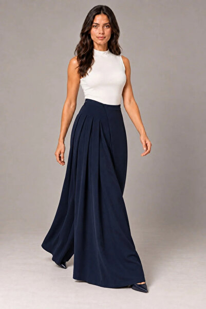 ALEXANDERGARDI Asymmetrical Waist Relaxed Fit Wide Leg Pants