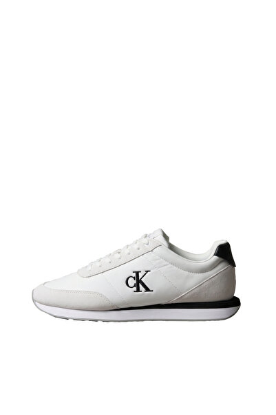 Calvin Klein HM0HM02469 RETRO RUNNER ESS MIX MAT 01W Λαμπερό Λευκό/Μαύρο