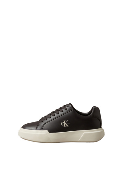 Calvin Klein YW0YW01947 Ογκώδης Σόλα Δετό Δερμάτινο Παπούτσι WN 0JW Φοντάν/Μά...