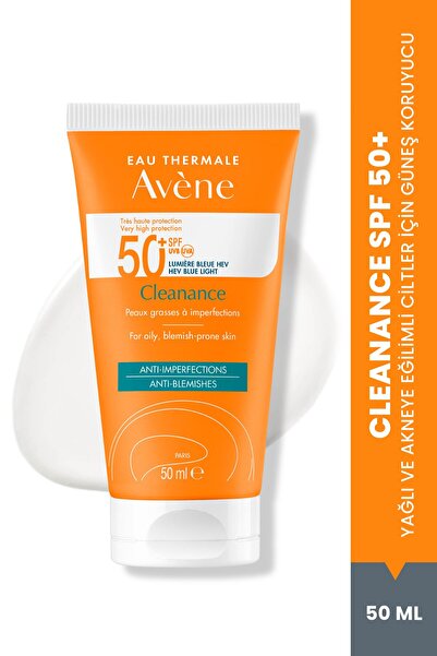 Avene Cleanance SPF 50+ Yağlı ve Akneye Eğilimli Ciltler için Yüksek Korumalı...