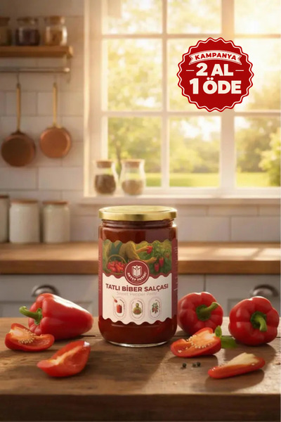 Antep Pazarı Tatlı Biber Salçası - Gaziantep - 650g