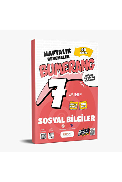 Günay Yayınları GÜNAY YAYINLARI 7. SINIF BUMERANG SOSYAL BİLGİLER 32 HAFTALIK...