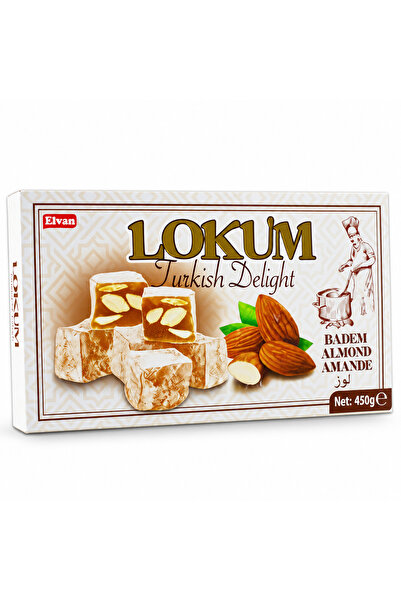 Elvan Bademli Lokum 450 Gr. ( 1 Paket)