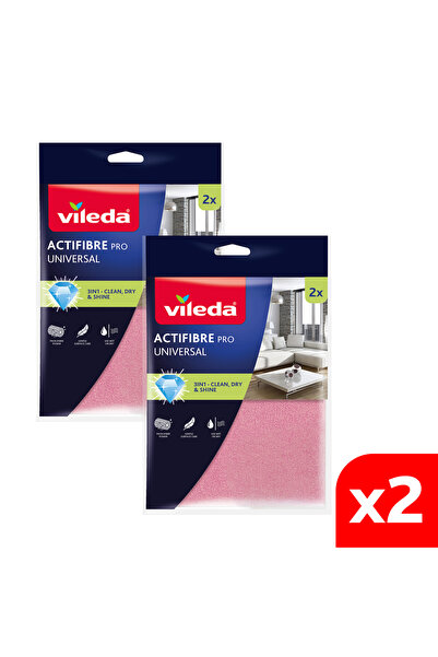 Vileda 2 Πακέτο 2 Πανί καθαρισμού μικροϊνών Li Actifiber