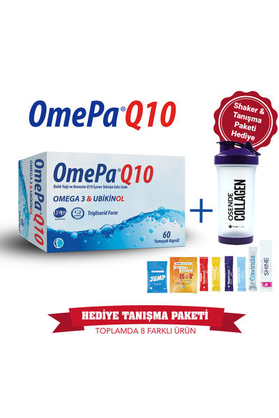 Omepa Q10 60 Kapsül | Tanışma Paketi Shaker Hediyeli