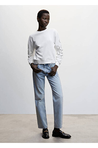 MANGO Woman White Women's Sweatshirt47021506