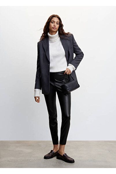 MANGO Woman Women's Black Tights