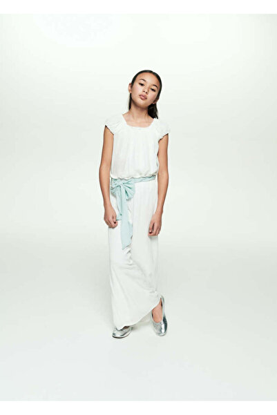 MANGO Beyaz Kız Çocuk Bluz 67073697