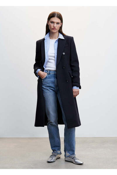 MANGO Woman Bright Blue Women's Adult Overcoat47050096