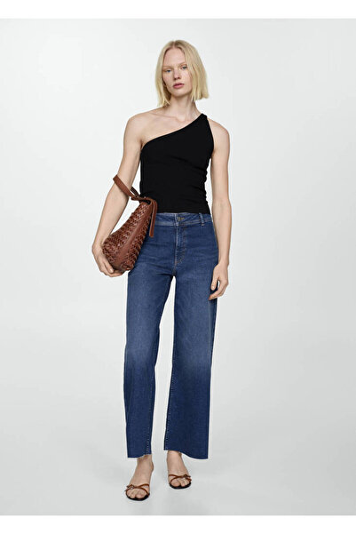 MANGO Koyu Mavi Kadın Jeans 67040325