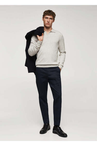 MANGO Man Lacivert Erkek Pantolon 57050777