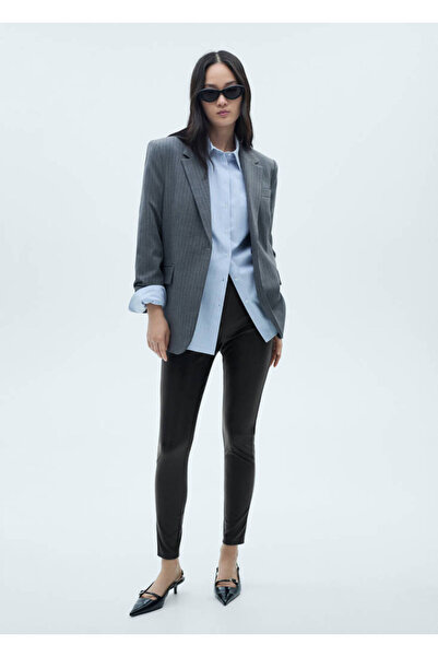 MANGO Siyah Kadın Tayt 87050353