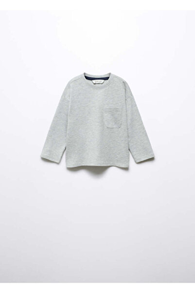 MANGO Baby Açık Gri Erkek T-Shirt 57014015