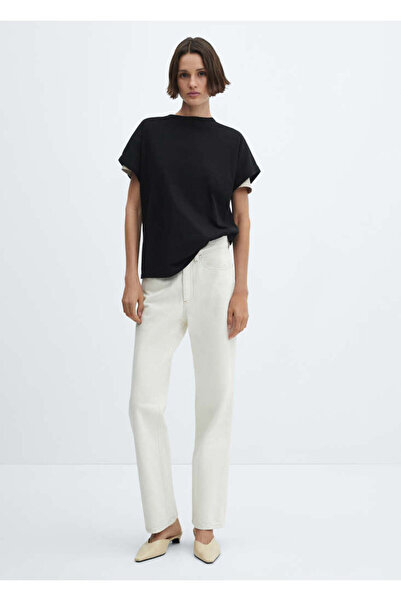 MANGO Siyah Kadın T-Shirt 67035146