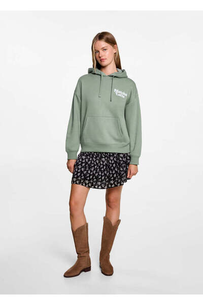 MANGO Woman Green Girl's Sweatshirt 77028274