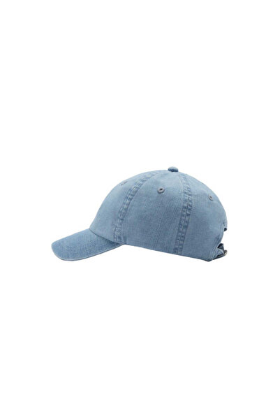 MANGO Orta Denim Rengi Erkek Bebek Şapka 87015978