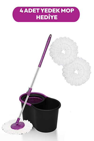 Parex Black Edition Otomatik Temizlik Seti ve 2'li Yedek Mop