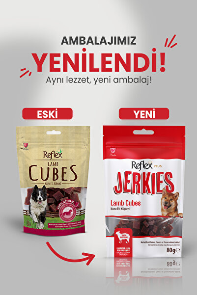 Reflex Kuzu Eti Küpleri Köpek Ödülü 80 gr (V2)