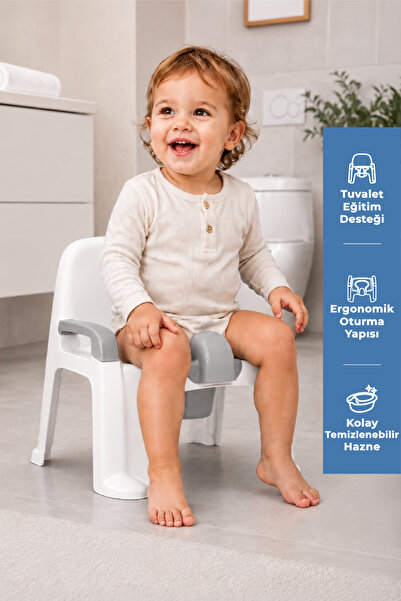 Babyjem Afacan Lazımlık Ergonomik Tuvalet Eğitimi Yardımcısı Kum Beji