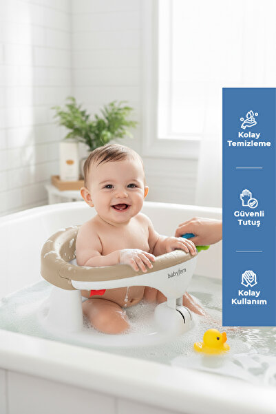 Babyjem Yandan Açılır Banyo & Mama Oturağı Taş