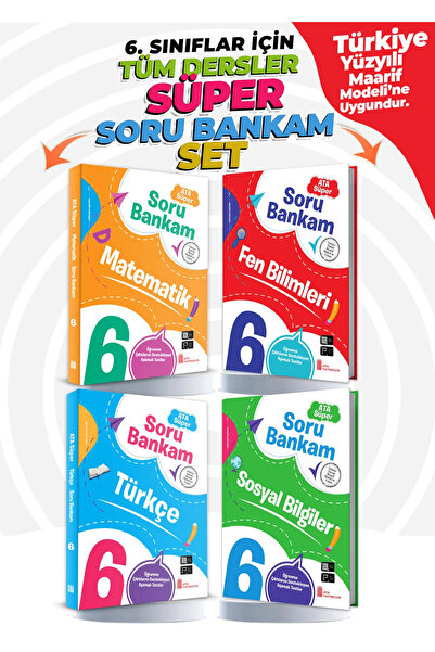 Ata Yayıncılık 6. Sınıf Tüm Dersler Süper Soru Bankam Set