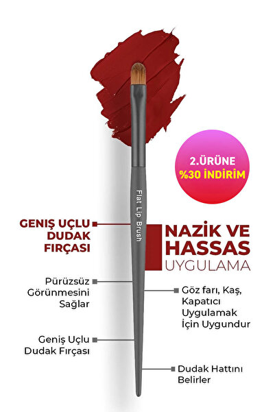Alix Avien Geniş Uçlu Dudak Fırçası - Flat Lip Brush