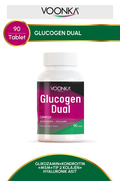 Voonka Glucogen Dual Glikozamin Sülfat ve Kollajen 90 Tablet